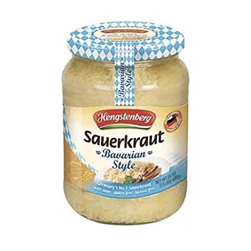 Hengstenberg Sauerkraut Bavarian 24Oz Jar, Including 3 Date Open