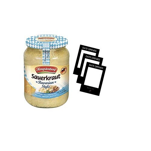 Hengstenberg Sauerkraut Bavarian 24Oz Jar, Including 3 Date Open