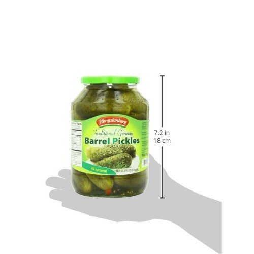 Hengstenberg Traditional German Barrel Pickles, 57.5 Ounce