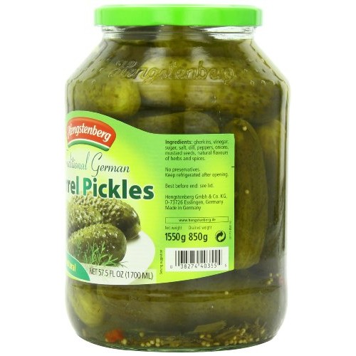 Hengstenberg Traditional German Barrel Pickles, 57.5 Ounce