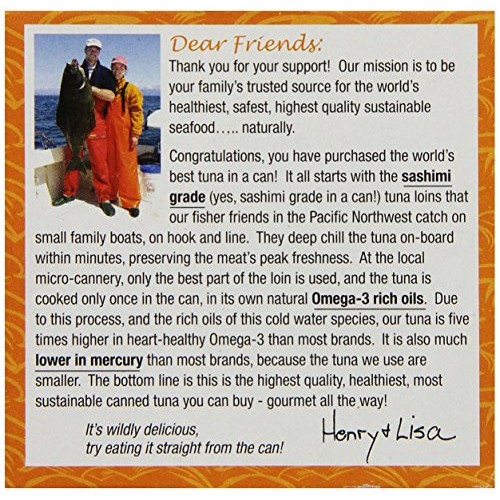 Henry &Amp; Lisas Natural Seafood Solid White Albacore Tuna, 5 Ounce