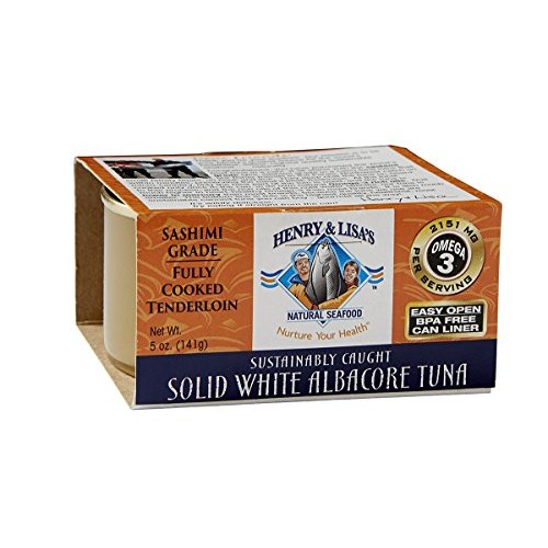 Henry &Amp; Lisas Natural Seafood Solid White Albacore Tuna, 5 Ounce