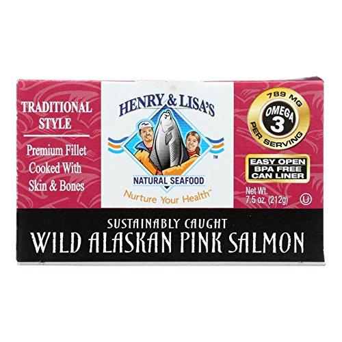 Henry And Lisas Wild Alaskan Pink Salmon, 7.5 Ounce -- 12 Per Case.