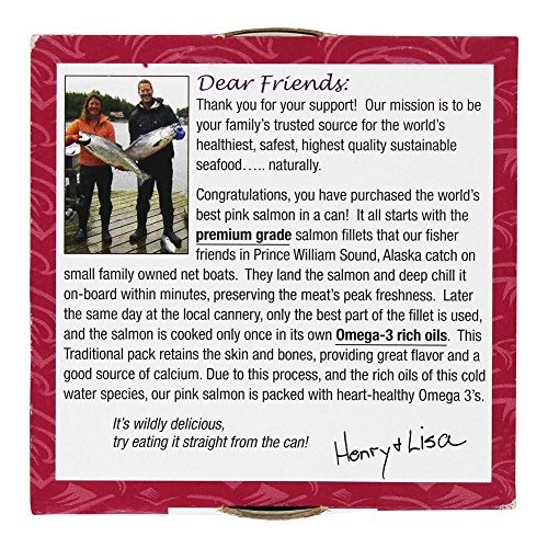 Henry &Amp; Lisas Wild Alaskan Pink Salmon, 7.5 Oz