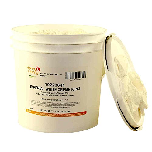 Henry and Henry Imperial White Cream Icing, 30 Pound -- 1 each.
