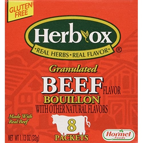 Herb-Ox Bouillon Packets Beef Instant Broth &Amp; Seasoning 1.13 Oz Box