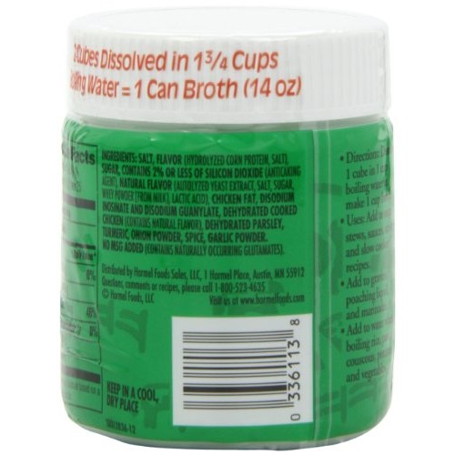 Herb-Ox Chicken Bouillon Cubes, 25-Cubes Pack Of 12