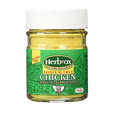 Herb Ox Sodium-Free Chicken Granulated Bouillon, 3.3 Ounce 2 Jars