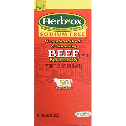 Hormel Herb Ox Beef Bouillon Sodium Free 50 Packets