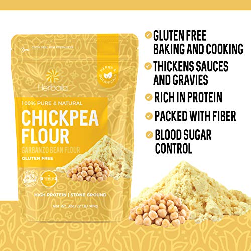 Chickpea Flour 2Lbs / 32Oz, Stone Ground Chickpea / Garbanzo Bea