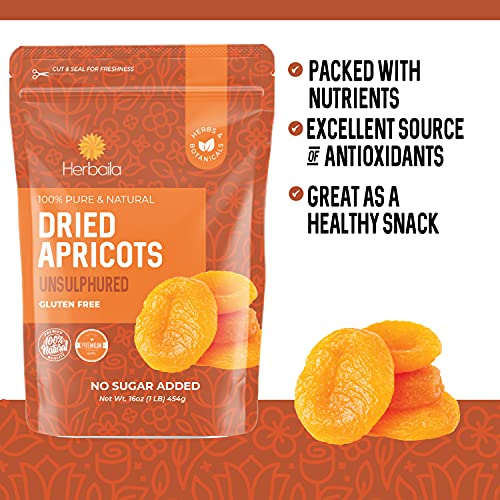 Dried Apricots No Sugar Added, 1 Pound. Sulfur Free Dried Aprico Dried Apricots No Sugar Added, 1 Pound. Sulfur Free Dried Aprico