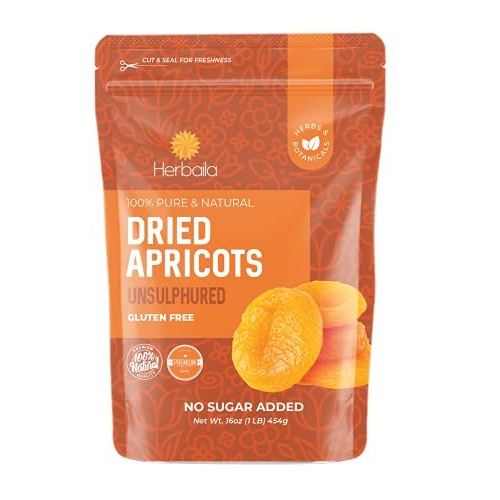 Dried Apricots No Sugar Added, 1 Pound. Sulfur Free Dried Aprico Dried Apricots No Sugar Added, 1 Pound. Sulfur Free Dried Aprico