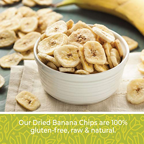 Dried Banana Chips Unsweetened Bulk, 1 Lb. Dried Bananas, Unswee