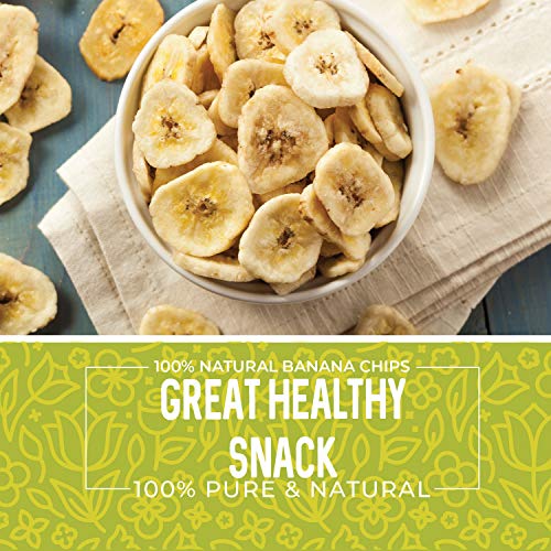 Dried Banana Chips Unsweetened Bulk, 1 Lb. Dried Bananas, Unswee