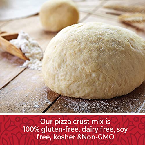 Gluten Free Pizza Crust Mix 16oz - Easy To Make Pizza Dough - Ke...