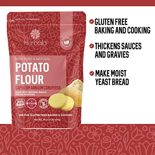 Potato Flour 32Oz, Potato Bread Flour, Gluten Free Flour, Made F