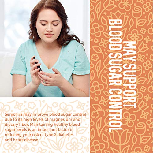 Semolina Flour 2Lbs / 32Oz, Fine Semolina Flour For Pasta, Pizza