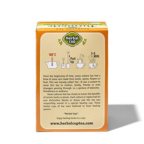 Herbal Cup Turmeric Cinnamon Moringa Tea - 16 Tea Bags Organic