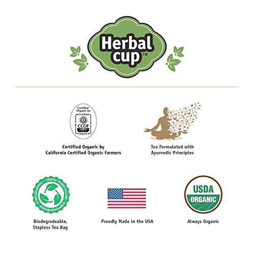 Herbal Cup Turmeric Cinnamon Moringa Tea - 16 Tea Bags Organic