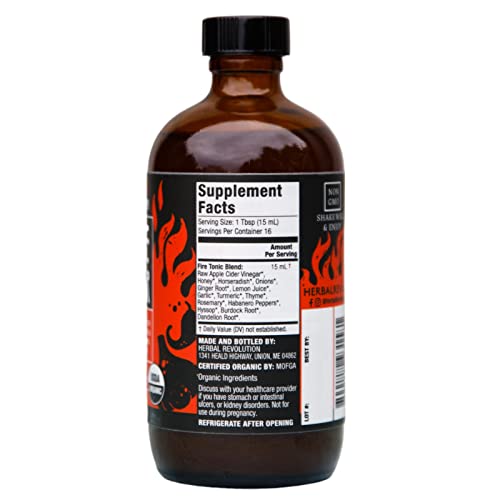 Herbal Revolution Organic Fire Tonic, 8 FZ