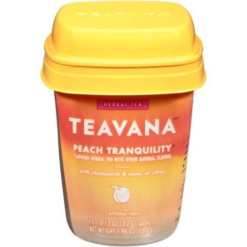 Teavana Peach Tranquility Herbal Tea, 15 Tea Bags, 1.96Oz, Pack