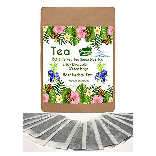 New Butterfly Pea Tea 30 Mini Bags Best Tea Blue Color One Cup F