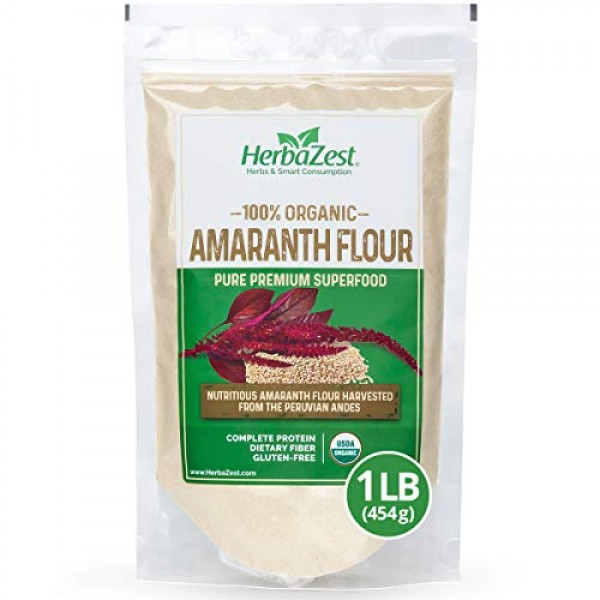 Amaranth Flour Organic – Nutrient Rich Superfood – Vegan, Gluten...