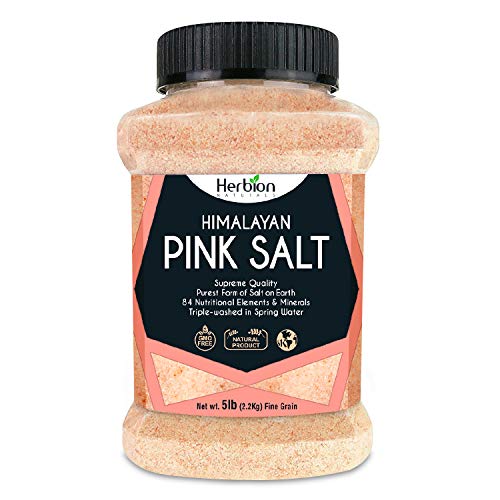 Herbion Naturals Himalayan Pink Salt Jar Fine Grain, Gmo Free, S