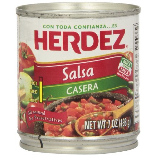 Herdez Salsa Casera, 7 Ounce Can Pack Of 12