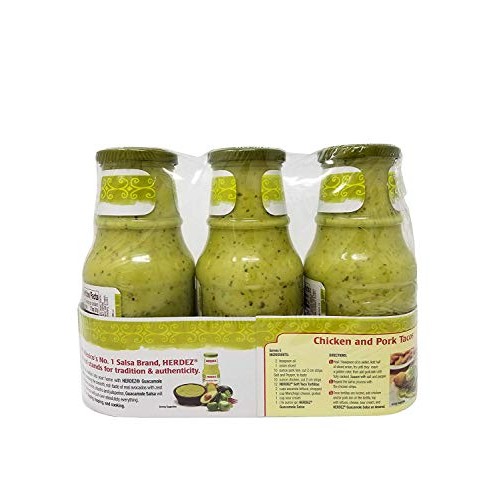 Herdez Guacamole Salsa - Medium - 3 Jars Net 4.42 Lb