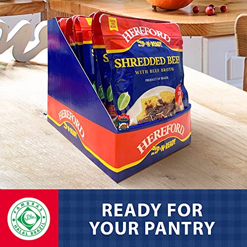 Hereford Shredded Beef With Beef Broth| Shelf Stable | Halal | F