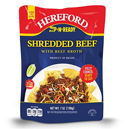 Hereford Shredded Beef With Beef Broth| Shelf Stable | Halal | F
