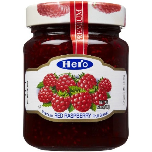 Hero Red Raspberry Premium Fruit Spread 12 Ounce
