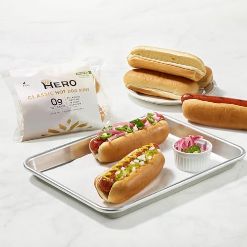 Hero Classic Hot Dog Bun - Delicious Rolls & Net Low Carb Hot Do... Hero Classic Hot Dog Bun - Delicious Rolls & Net Low Carb Hot Do...
