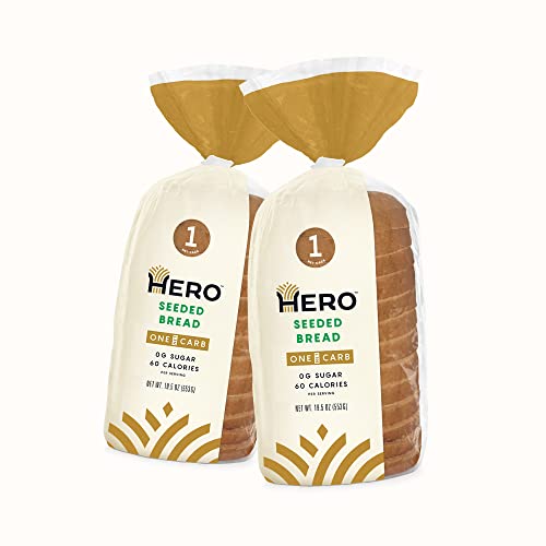 Hero Seeded Bread — Delicious Bread with 1g Net Carb, 0g Sugar, ...
