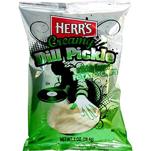 Herrs Creamy Dill Pickle Potato Chips 1 Oz. Pack Of 42