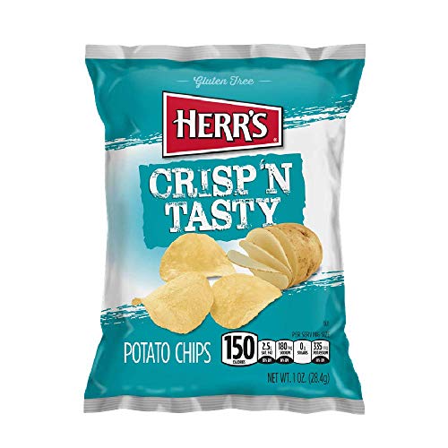 Herrs Crisp N Tasty Potato Chips, 1 Ounce Pack Of 42 Bags