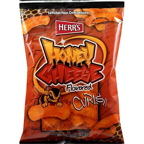 Herrs Honey Cheese Curls, 2.375 Ounce Pack Of 20