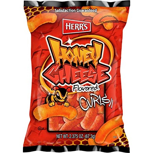 Herrs Honey Cheese Curls, 2.375 Ounce Pack Of 20