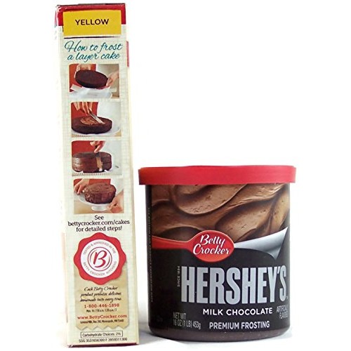 Betty Crocker Yellow Cake Mix with Hersheys Milk Chocolate Frost...