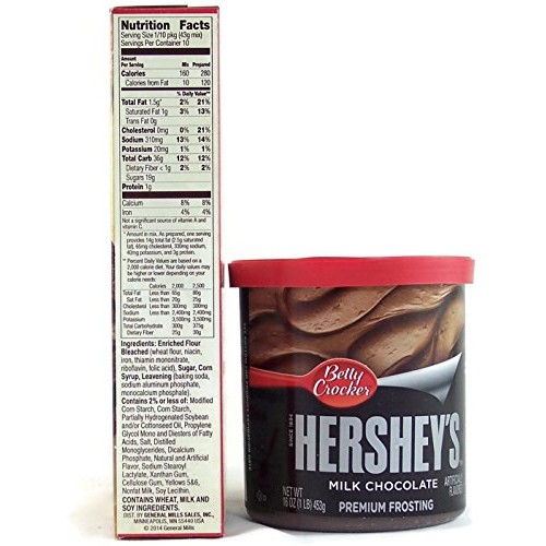 Betty Crocker Yellow Cake Mix with Hersheys Milk Chocolate Frost...