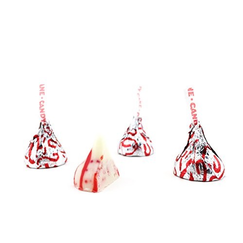 Hersheys Candy Cane Mint Candy With Stripes And Candy Bits, Red