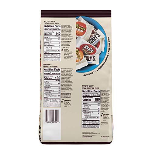 Hersheys All Time Greats White Crème Bulk Candy, Snack Size Ass