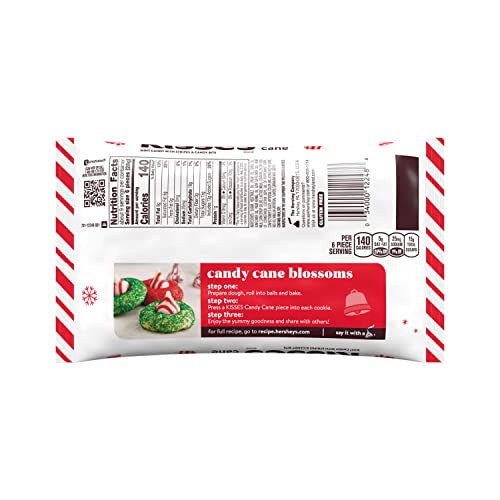 HERSHEYS KISSES Candy Cane Mint With Stripes and Candy Bits Can...