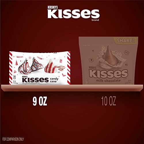 HERSHEYS KISSES Candy Cane Mint With Stripes and Candy Bits Can...