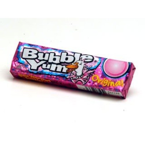Bubble Yum Bubble Gum, Original - 18 - 5 Piece Packages [90 Pieces]