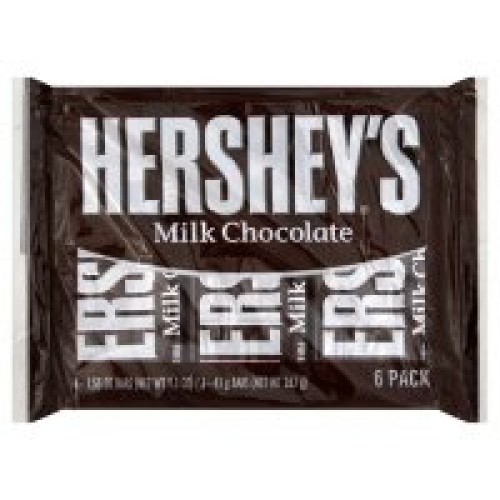 Hersheys Milk Chocolate Bars, 6-Count, 1.55-Ounce Bars Pack Of 3