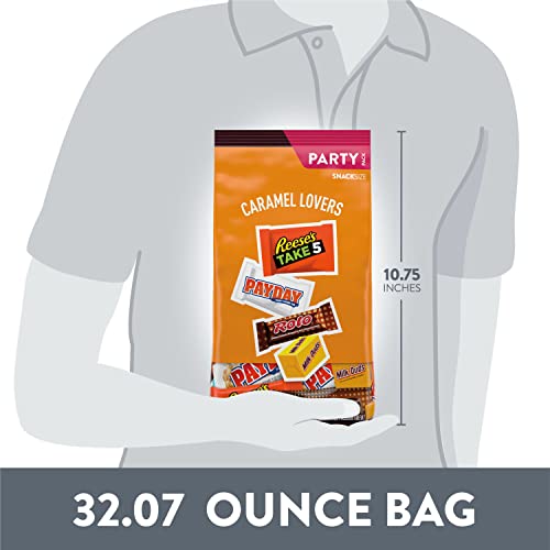 Hershey Caramel Lovers Caramel Assortment Snack Size Candy, Indi