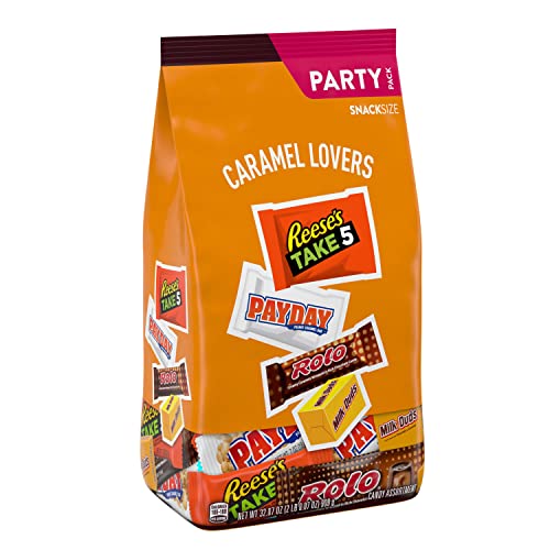 Hershey Caramel Lovers Caramel Assortment Snack Size Candy, Indi