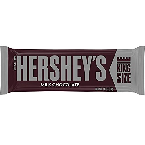 Hersheys Chocolate Candy Bars, King Size Pack Of 18